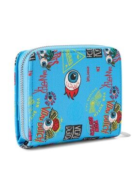 Von Dutch Jax Print Zip-Up Wallet NWT